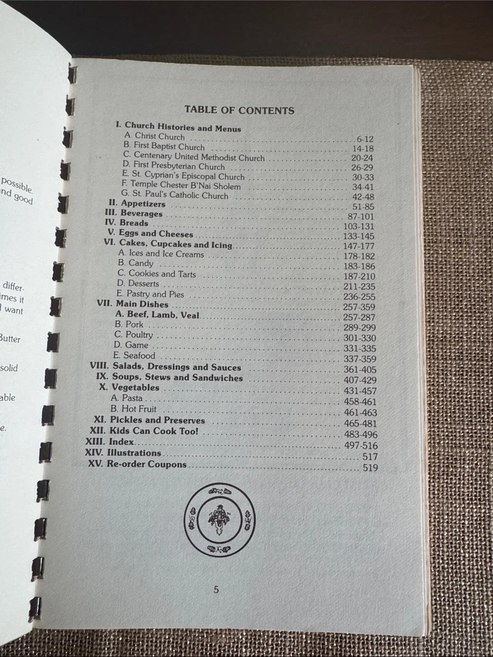 Vintage 1981 Pass the Plate Cookbook New Bern NC Collection